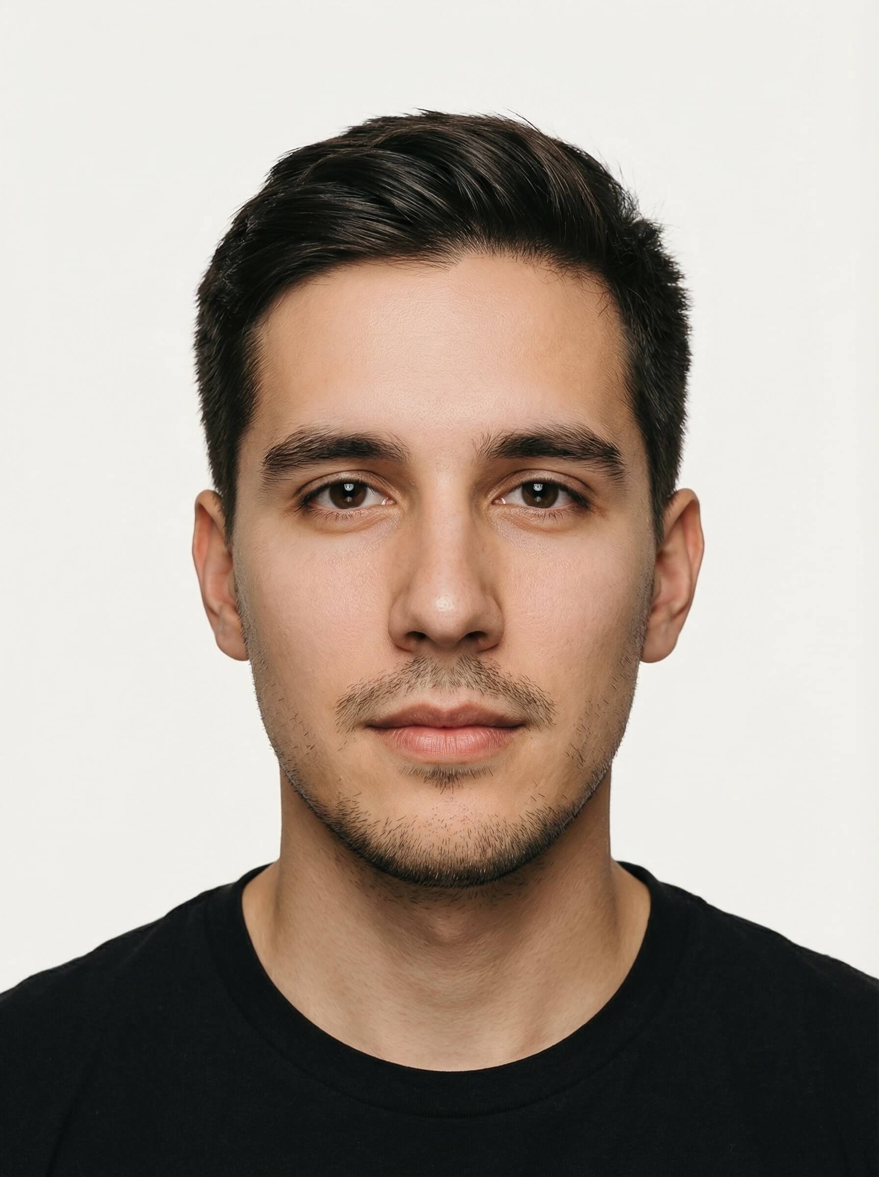 Studio headshot on a clean white background